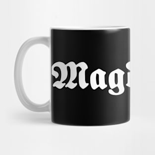 Magdeburg written with gothic font Mug